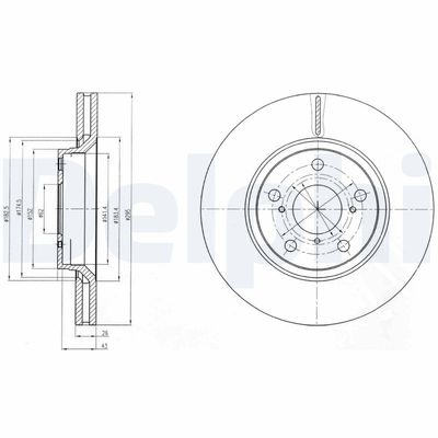 Brake Disc DELPHI BG4236
