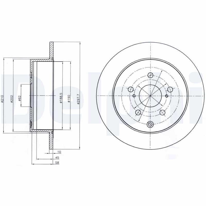DELPHI BG4237 Brake Disc