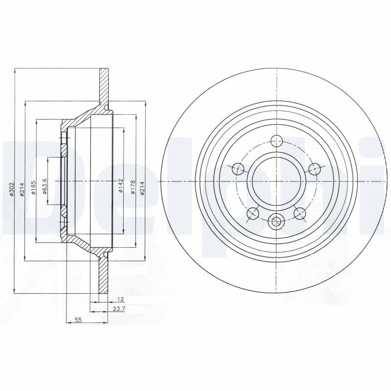 DELPHI BG4238 Brake Disc