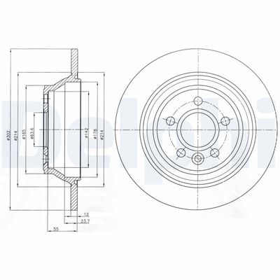 Brake Disc DELPHI BG4238