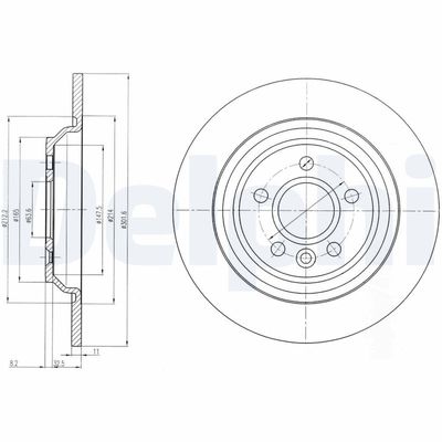 Brake Disc DELPHI BG4239
