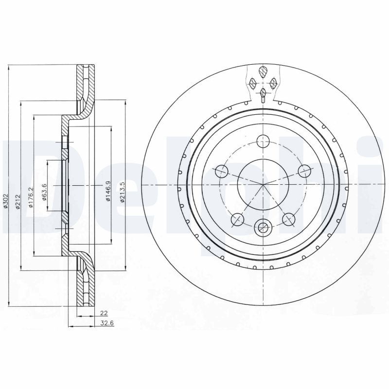 DELPHI BG4240 Brake Disc