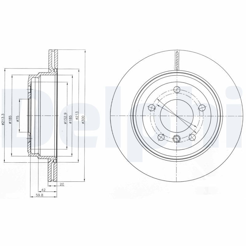 DELPHI BG4243 Brake Disc