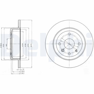 Brake Disc DELPHI BG4244