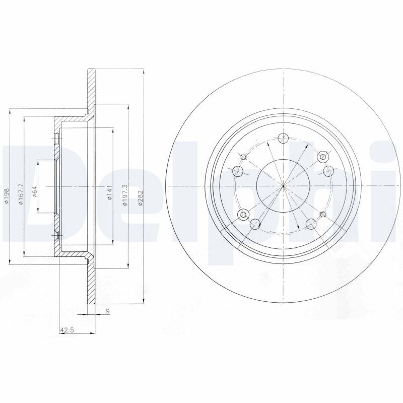 DELPHI BG4249 Brake Disc