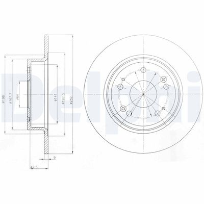 Brake Disc DELPHI BG4249