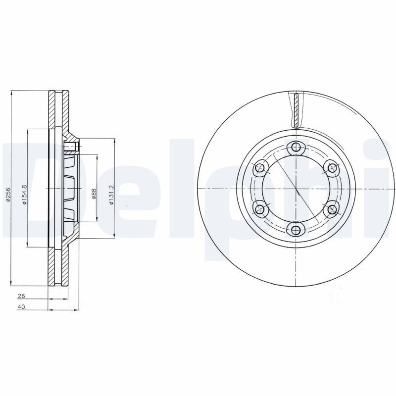 DELPHI BG4252 Brake Disc