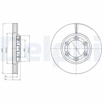 Brake Disc DELPHI BG4252