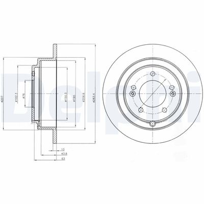 Brake Disc DELPHI BG4262