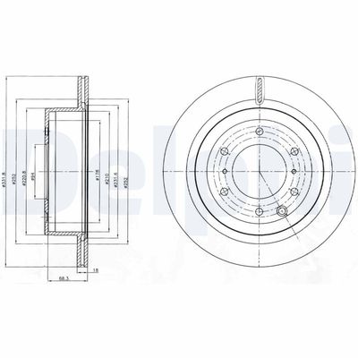 Brake Disc DELPHI BG4263