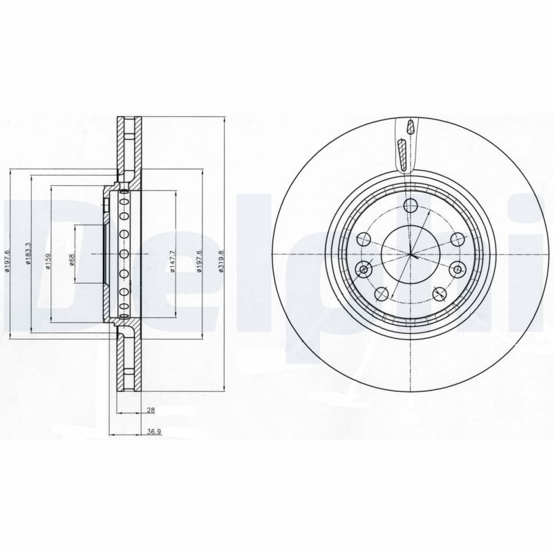 DELPHI BG4266 Brake Disc