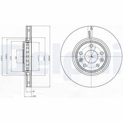 Brake Disc DELPHI BG4266