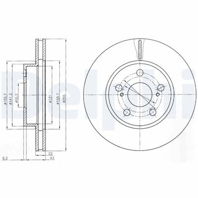 Brake Disc DELPHI BG4269