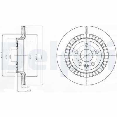 Brake Disc DELPHI BG4270