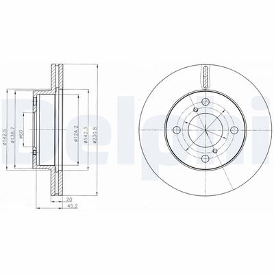 Brake Disc DELPHI BG4271