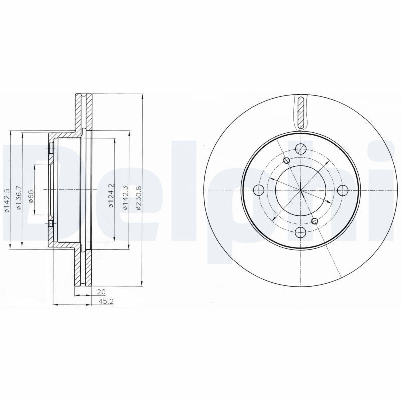 DELPHI BG4271C Brake Disc