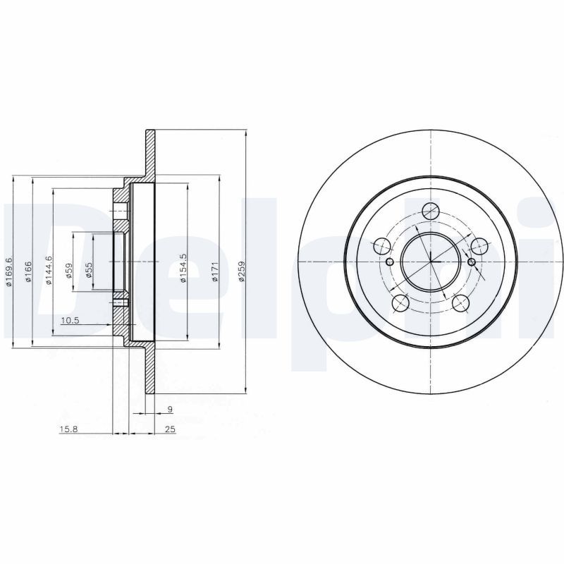DELPHI BG4272 Brake Disc