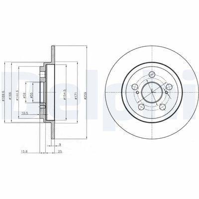 Brake Disc DELPHI BG4272