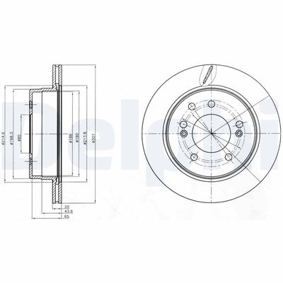 Brake Disc DELPHI BG4273