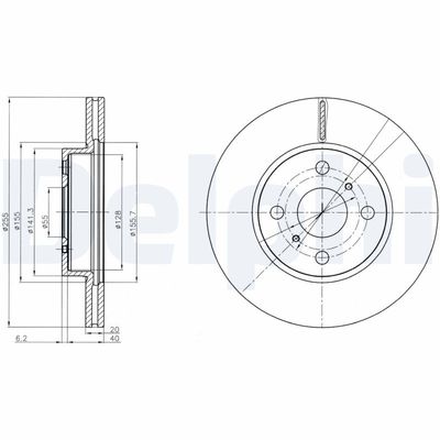 Brake Disc DELPHI BG4274