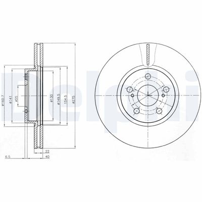 Brake Disc DELPHI BG4277