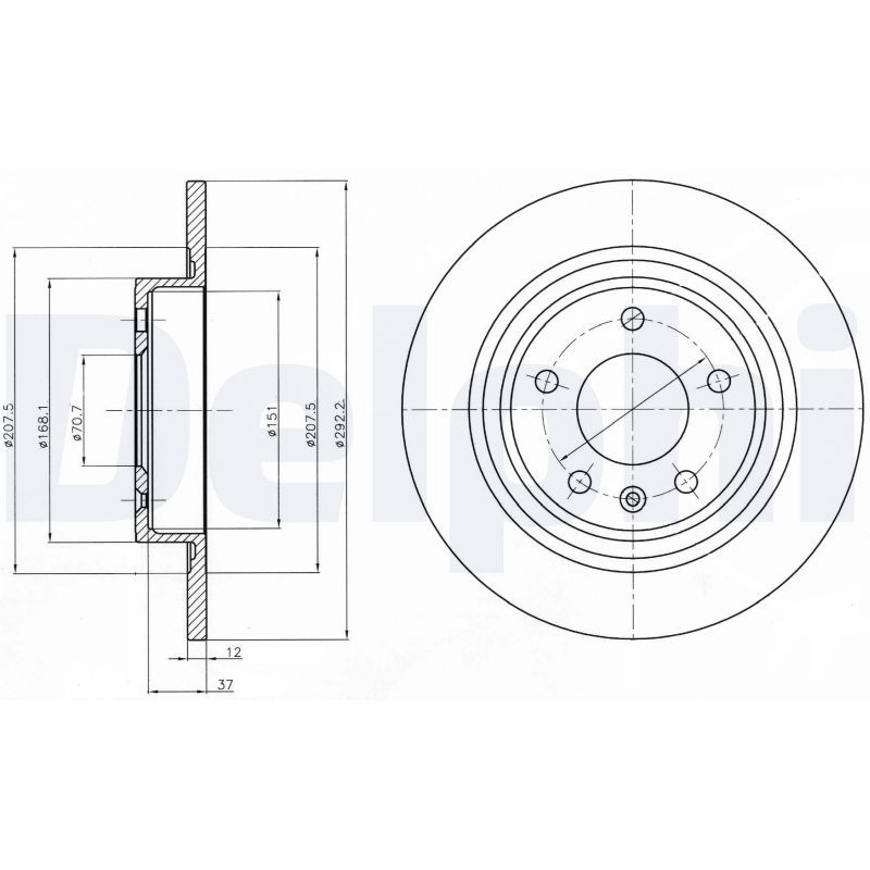 DELPHI BG4279C Brake Disc
