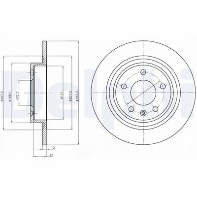 Brake Disc DELPHI BG4279C