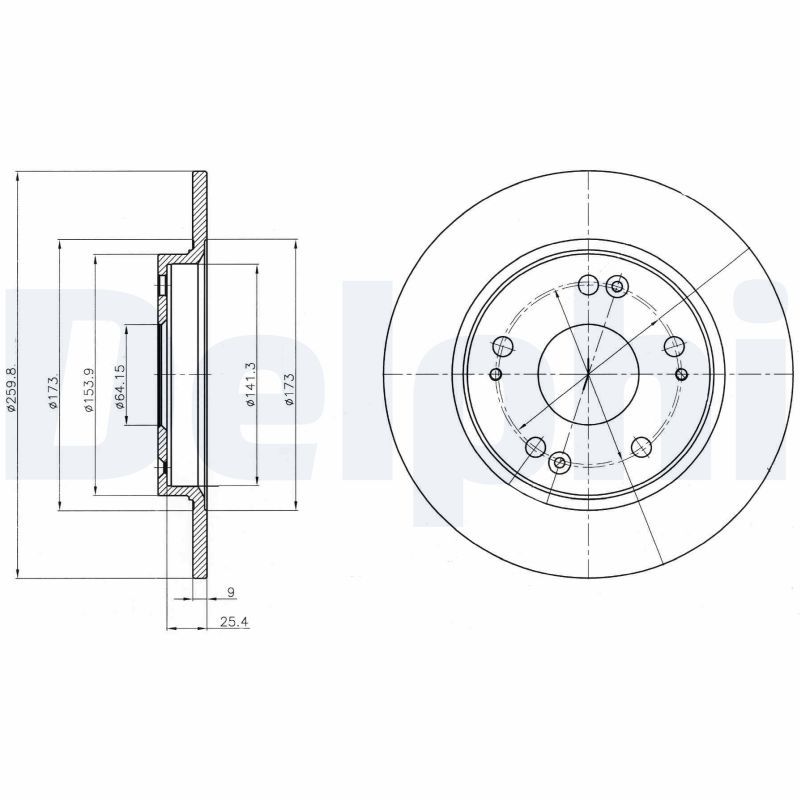 DELPHI BG4280 Brake Disc