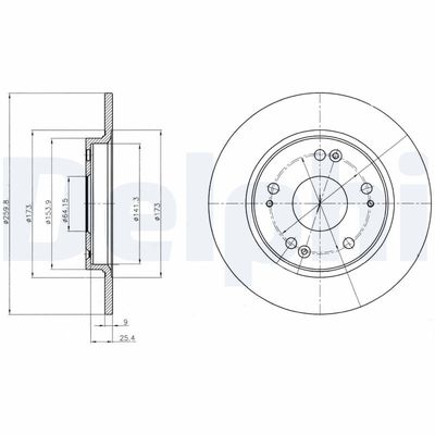 Brake Disc DELPHI BG4280
