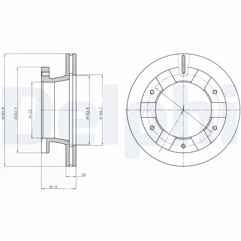 DELPHI BG4285 Brake Disc