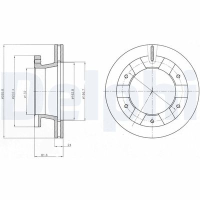 Brake Disc DELPHI BG4285