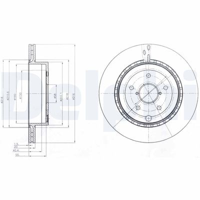 Brake Disc DELPHI BG4287