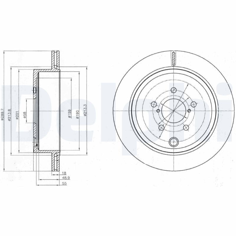 DELPHI BG4288 Brake Disc