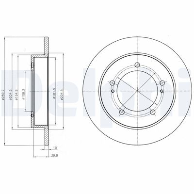 Brake Disc DELPHI BG4289