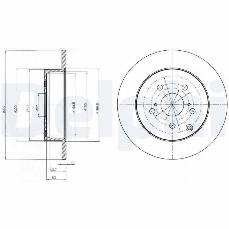 DELPHI BG4291 Brake Disc
