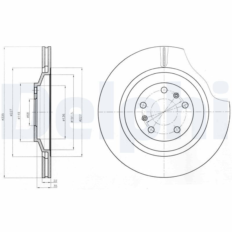 DELPHI BG4292 Brake Disc