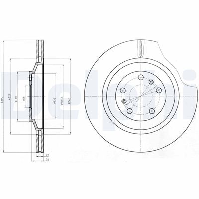Brake Disc DELPHI BG4292C