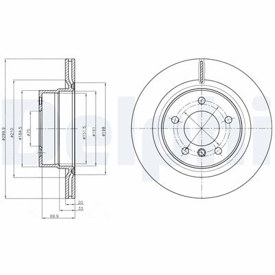 Brake Disc DELPHI BG4293