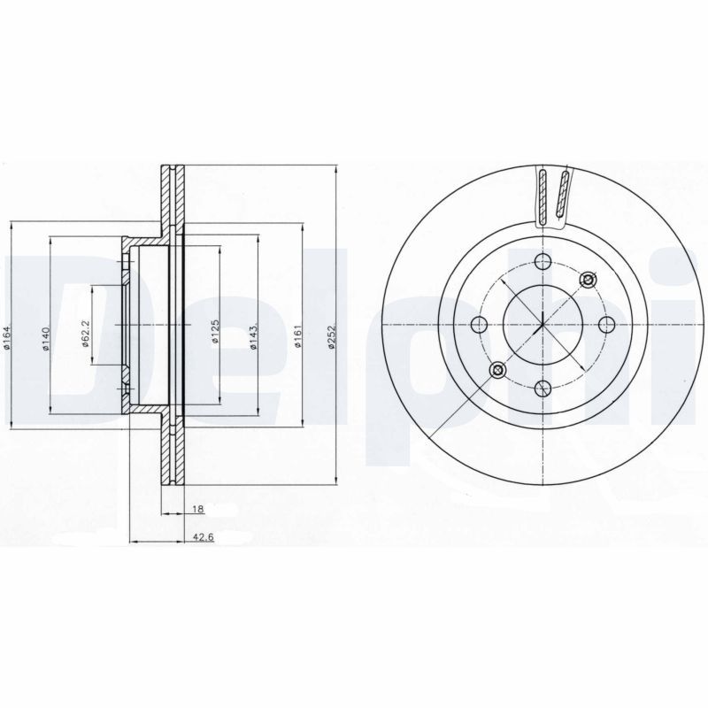 DELPHI BG4295 Brake Disc