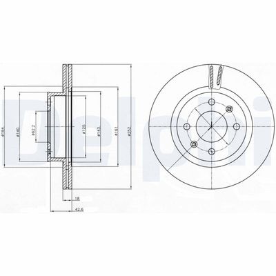 Brake Disc DELPHI BG4295