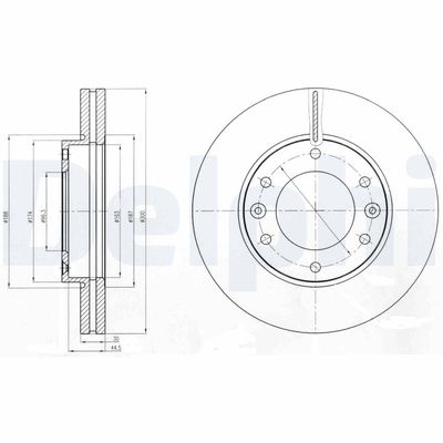 Brake Disc DELPHI BG4296