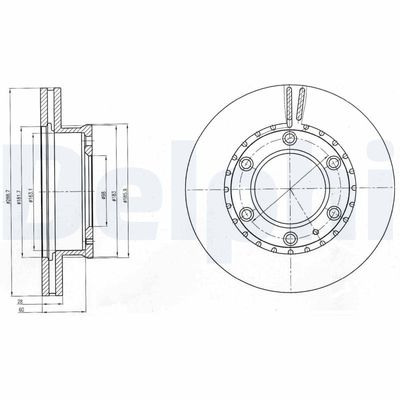 Brake Disc DELPHI BG4297