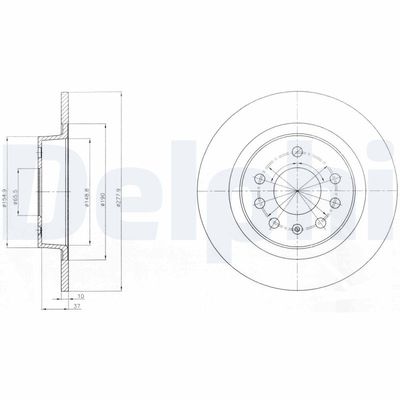 Brake Disc DELPHI BG4300