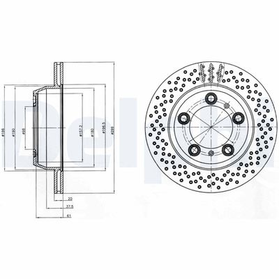 Brake Disc DELPHI BG4302