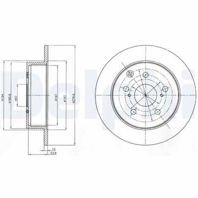 Brake Disc DELPHI BG4303