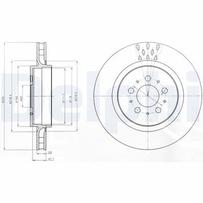 Brake Disc DELPHI BG4306