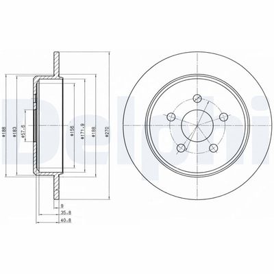 Brake Disc DELPHI BG4313