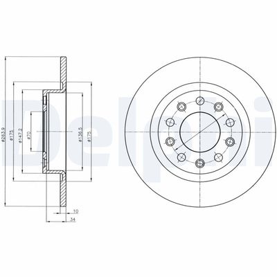Brake Disc DELPHI BG4315