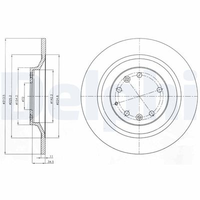 Brake Disc DELPHI BG4318