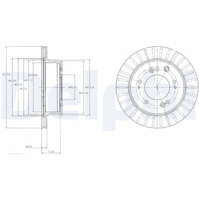 Brake Disc DELPHI BG4331